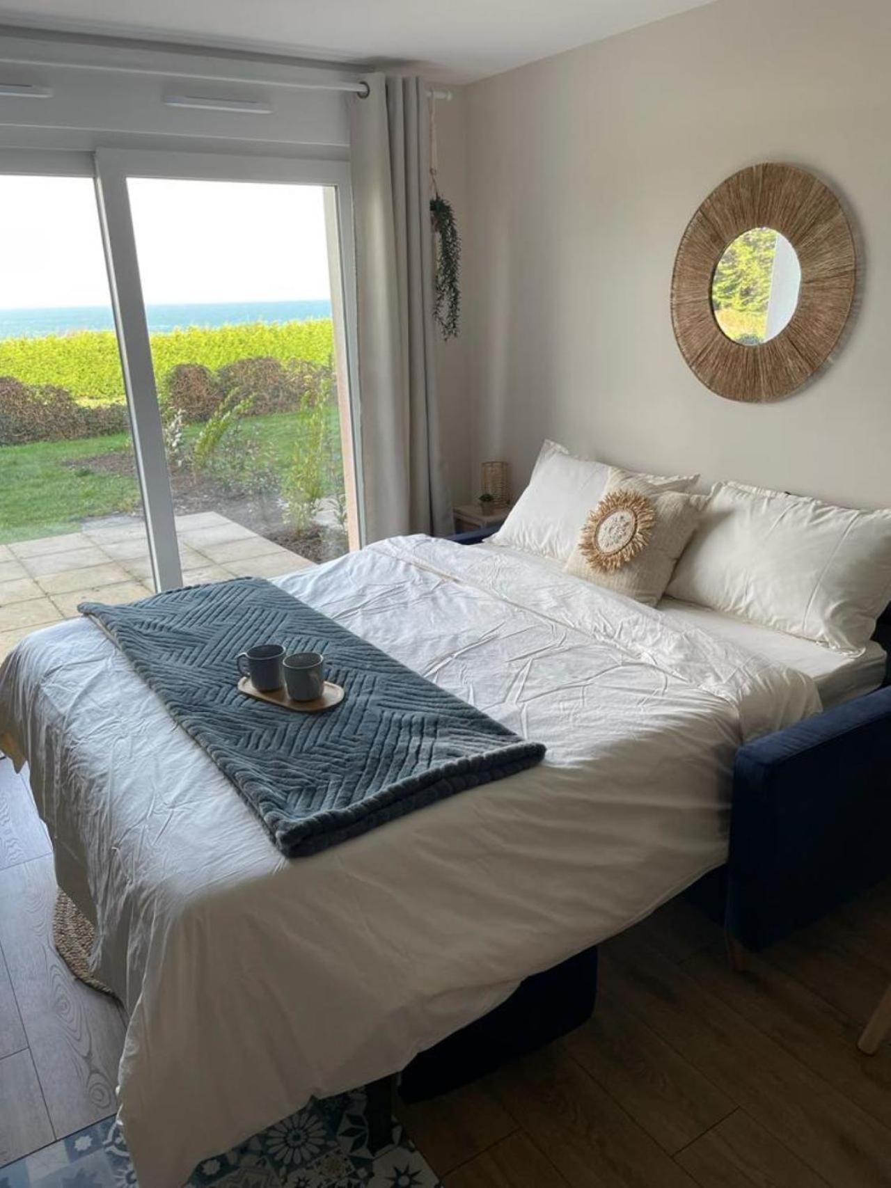 Bienvenue Au Studio L'Escale Bleue Avec Vue Mer Et Sur Le Cap Frehel 圣卡勒吉勒多 外观 照片