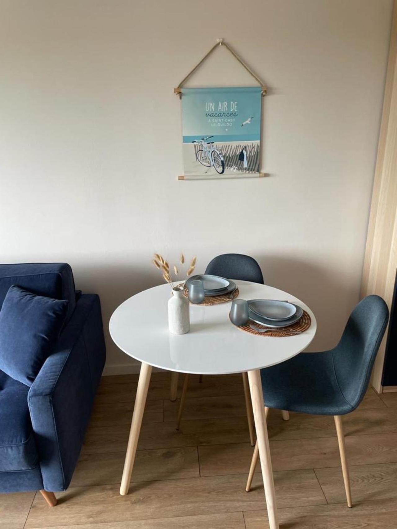 Bienvenue Au Studio L'Escale Bleue Avec Vue Mer Et Sur Le Cap Frehel 圣卡勒吉勒多 外观 照片