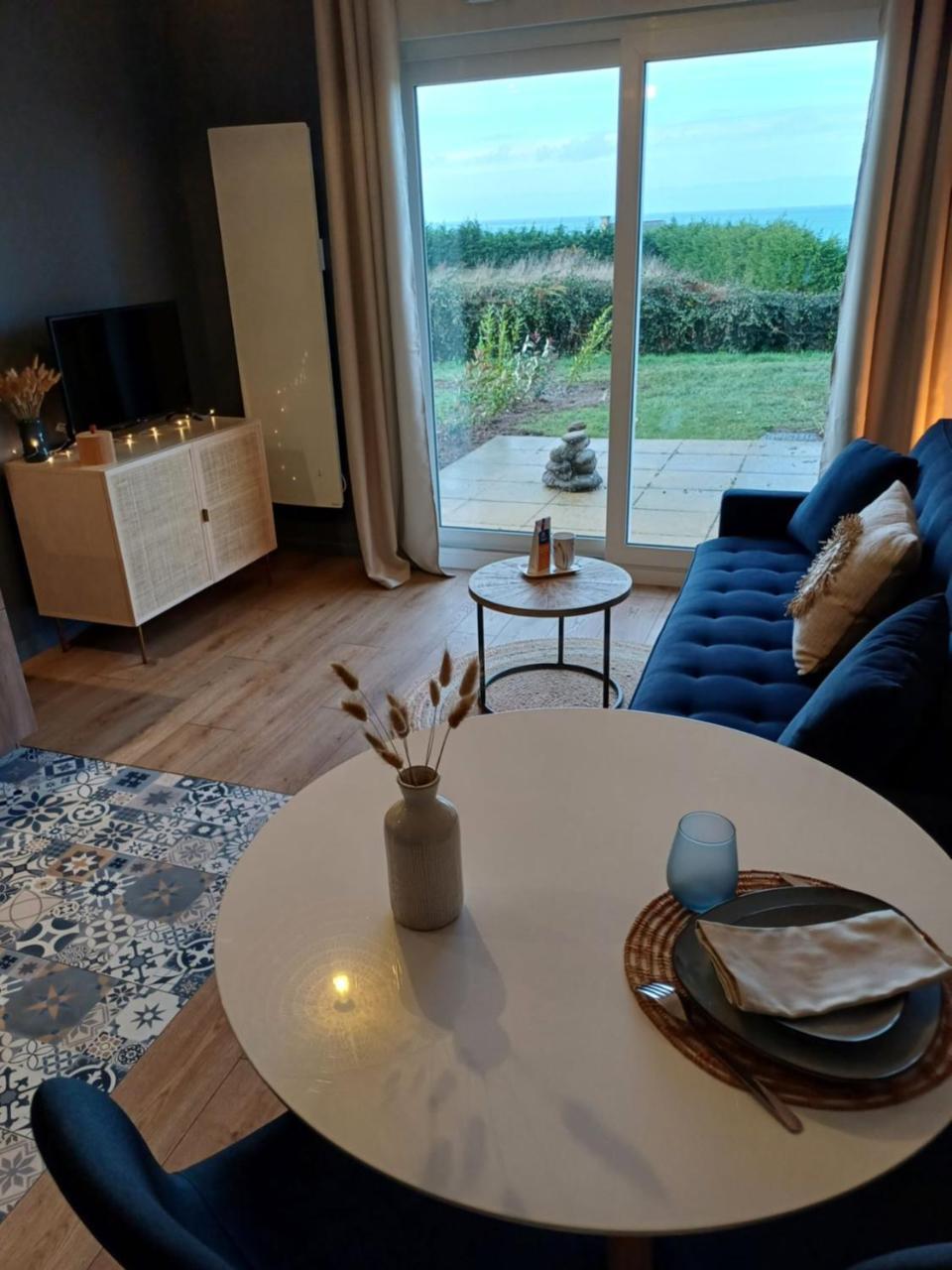 Bienvenue Au Studio L'Escale Bleue Avec Vue Mer Et Sur Le Cap Frehel 圣卡勒吉勒多 外观 照片