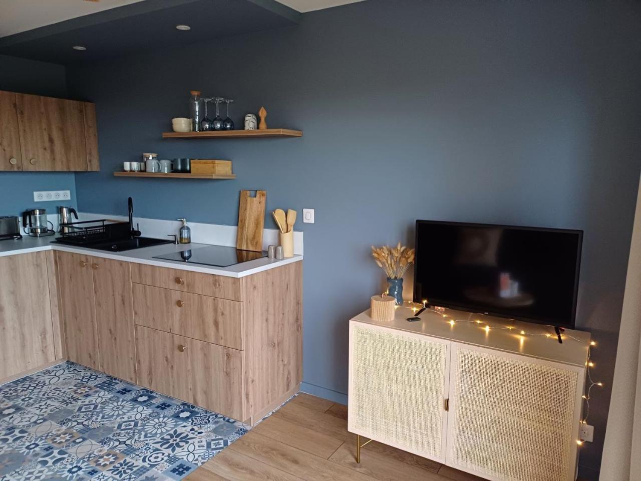 Bienvenue Au Studio L'Escale Bleue Avec Vue Mer Et Sur Le Cap Frehel 圣卡勒吉勒多 外观 照片
