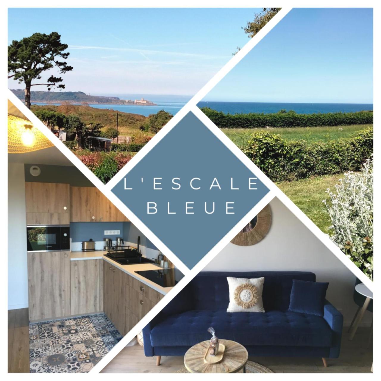Bienvenue Au Studio L'Escale Bleue Avec Vue Mer Et Sur Le Cap Frehel 圣卡勒吉勒多 外观 照片